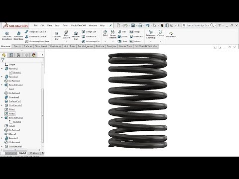 Spring - SolidWorks Tutorial
