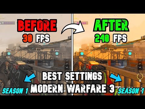 Best PC Settings for COD Modern Warfare 3 SEASON 1 - (Optimize FPS & Visibility)