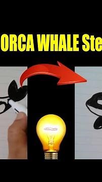 How to Draw an ORCA WHALE Step by Step || Easy Drawing