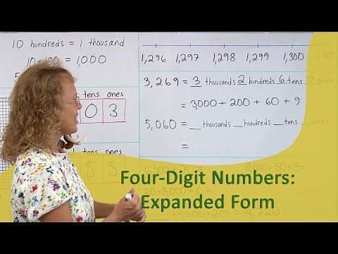 4-digit numbers: expanded form (3rd grade math lesson)