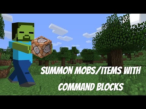 How To Summon Mobs/Items With Command Blocks Minecraft 1.20