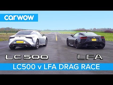Lexus LFA vs Lexus LC500 - DRAG RACE, ROLLING RACE & BRAKE TEST