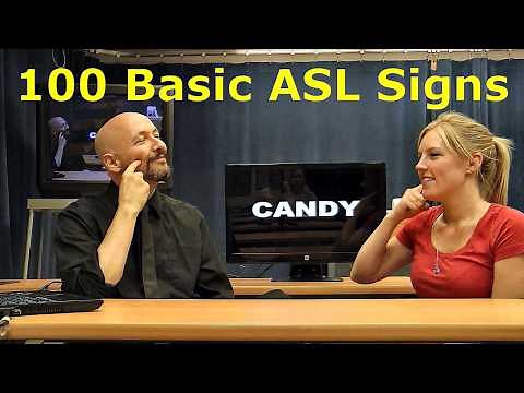 "100 Basic Signs" (American Sign Language) (www.lifeprint.com)