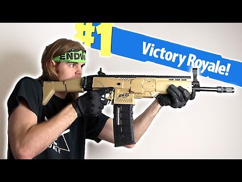 NERF Mod: Fortnite Battle Royale Scar Nerf Gun Mod IN REAL LIFE!