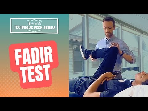 How to Do the FADIR Test (Anterior Labral Tear Test) for Hip Pain | Technique Peek Series