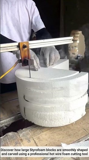 The Process of Cutting Styrofoam Using a Hot Wire Machine