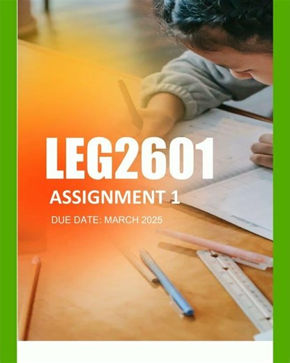 LEG2601 Assignment 1 2025 March 2025257