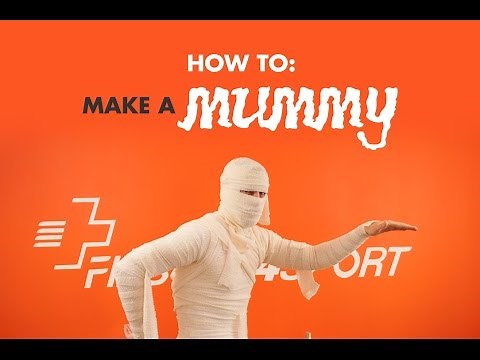 How we made our Halloween 'Mummy' with bandages