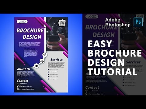Simple Brochure Design Tutorial in Adobe Photoshop - Easy Steps A4 Brochure