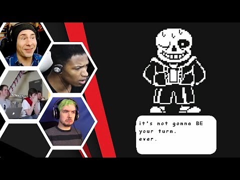 Let's Players Reaction To Sans His Special Attack | Undertale (Genocide)