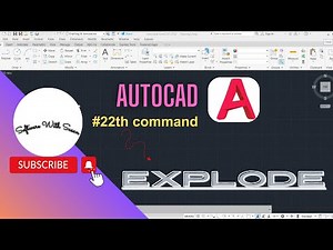 How to use explode in autocad