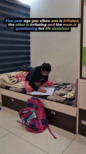 They say age gaps make things easier. I’d like to file a complaint 🫣🙄 #momlifeunfiltered #relatable #comedy | Wdeepshikha