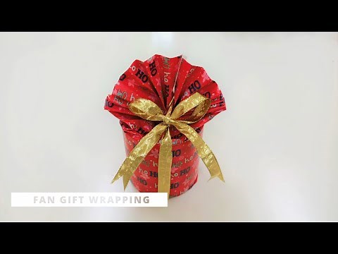 Fan Gift Wrapping [How to Wrap a Present- 4 Creative Ways | Part 4]