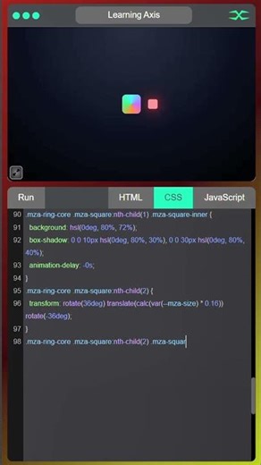 Blooming Squares | HTML CSS JavaScript