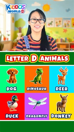 Learn the Letter D | Animal Names That Start With D