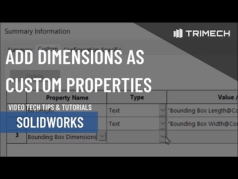 Add Dimensions As Custom Properties in SOLIDWORKS Sheet Metal