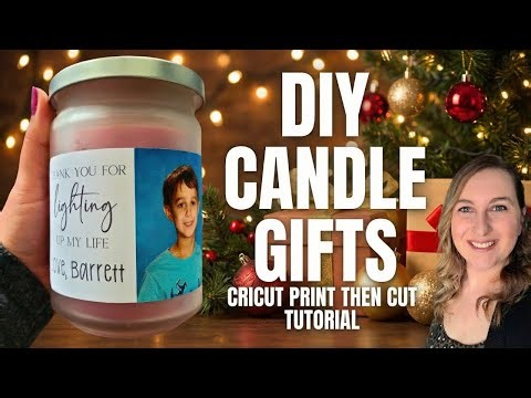 Make Custom Candle Labels with Cricut | Print Then Cut Tutorial for Beginners