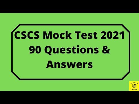 CSCS Test Practice - Full 90 Questions | CiTB Test | CSCS card | CSCS health & Safety card