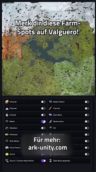 Farm faster in ARK SA Valguero – 5 important spots🦕🗺️