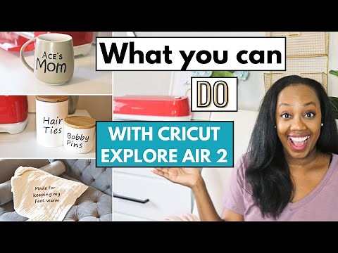 What Can You Do With Cricut?! Easy Projects for Beginners | Explore Air 2 Review