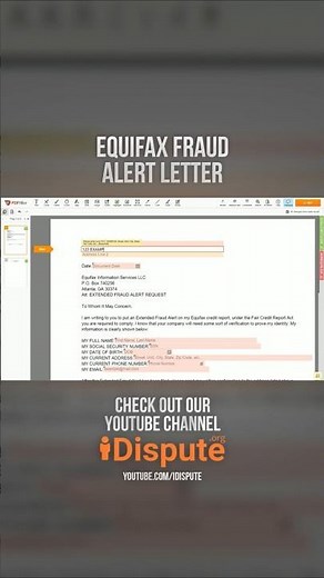 Equifax - Fraud Alert: How to Report Identity Theft & Protect My Credit | I Dispute