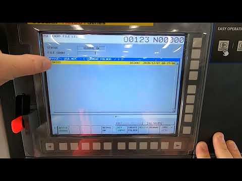 Loading Programs onto Fanuc I series cnc Machine