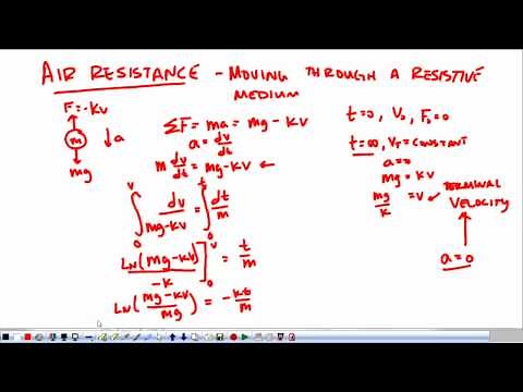 AP Physics C Review: Air Resistance