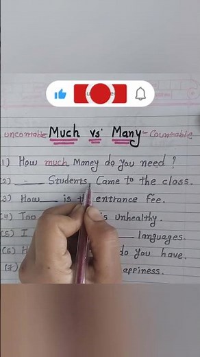 English grammar #many#much#englishvocabulary #trendingshorts #viralvideo #viralshort
