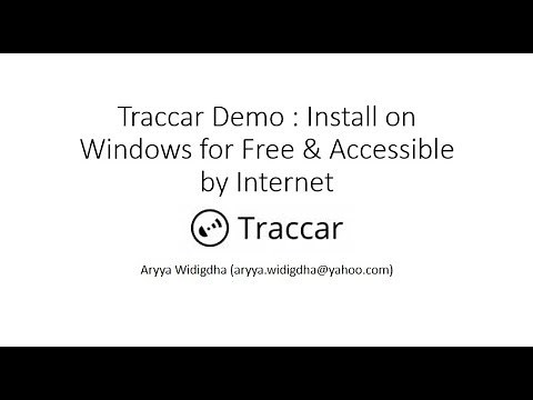 Traccar Demo - Install on Windows and Accessible by Internet Free