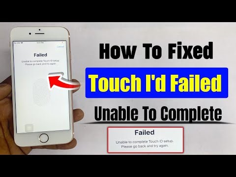 touch id setup failed iphone 6 | how to fix unable to complete touch id setup iphone 5s/6s/7/8 |
