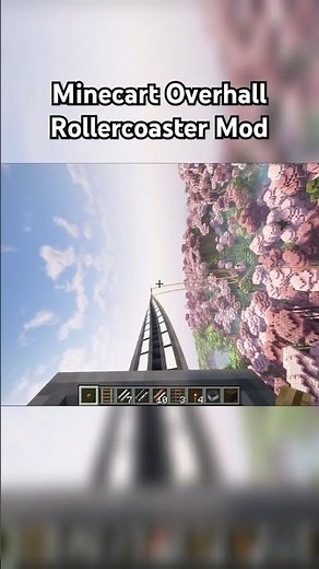 Rollercoaster Mod in Minecraft 🤯 (Splinecart) #minecraft #splinecart