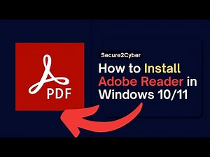 How to Install Adobe Reader in Windows 10/11 | Step-by-Step PDF Reader Setup