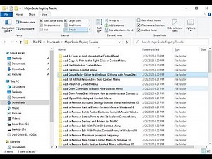 MajorGeeks Windows 10 Registry Tweaks - Add or Remove Features, Fix Bugs, and More!