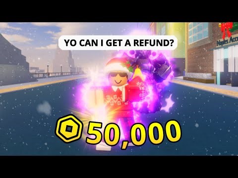 Spending 50,000 Robux On YBA Skins...