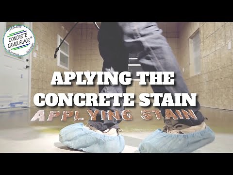 How to Apply Concrete Acid Stain to Floors and Exterior [Part 4] | ConcreteCamouflage.com