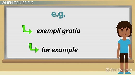 e.g. | Overview, Examples & Clues