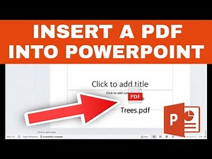 How to Insert a PDF into a PowerPoint Presentation (EASY!)