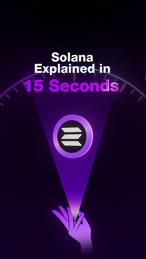 Solana in 15 seconds: a high-throughput blockchain for apps and payments. It uses Proof of History, a built-in clock to order transactions, enabling tens of thousands of transactions per second with fees typically under one cent. Developers can quickly build scalable apps and games. #solana | Hano Crypto