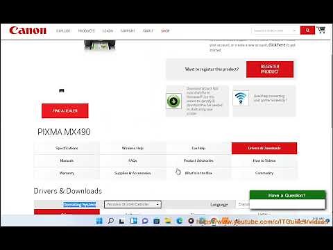 Download & Update Canon PIXMA MX490 Wireless Office All-in-One Printer driver for Windows 11/10/8/7