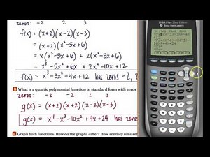 Algebra 2: 5.2: Polynomials, Linear Factors, and Zeros