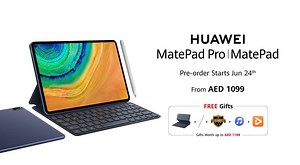 431K views · 170 shares | Pre-order HUAWEI MatePad Pro | MatePad starting June 24 from AED 1099 & get FREE gifts worth up to AED 1199. Enjoy a stunning FullView display with 90% screen-to-body ratio. Work efficiently using Multi-screen Collaboration & App Multiplier. | Huawei Mobile | Facebook