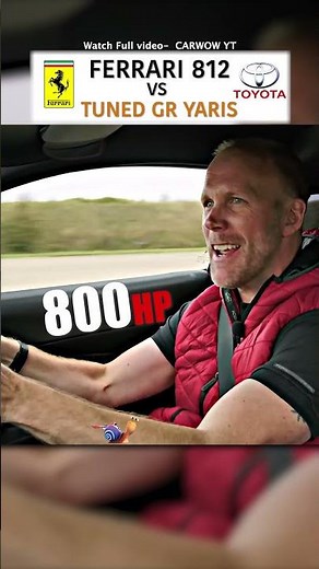 Ferrari 812 vs Tuned GR Yaris — DRAG RACE