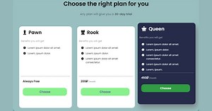 Pricing Table Examples With 3 Choices Using HTML& CSS