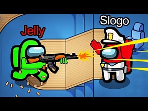 TROLLING With GUNS On *NEW* AMONG US MAP!