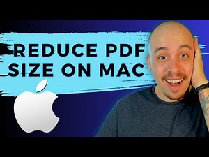 How to reduce the file size of a PDF on MAC