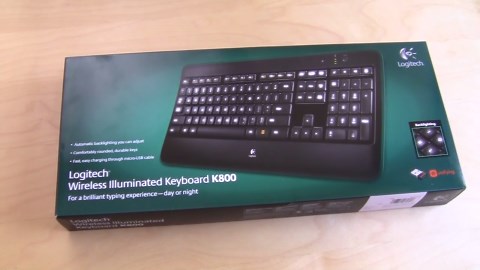 Logitech K800 Wireless Illuminated Keyboard Unboxing & Overview