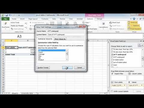 Add report filter to pivot table in Excel 2010