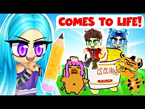 OUR DRAWINGS COME TO LIFE IN ROBLOX!