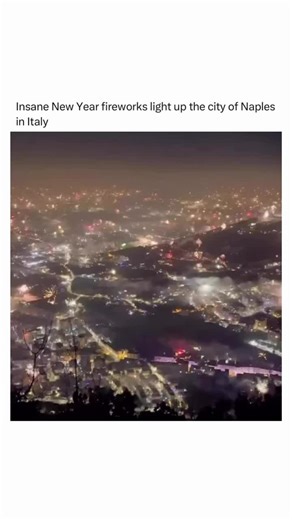 Superior Historical Images & Videos on Instagram: "Naples has long been known for its intense celebrations, rooted in centuries of tradition, music, and public gatherings. During this New Year’s celebration, the city transformed its streets and skyline into a powerful display of light, sound, and collective energy, creating a moment that felt both historic and unforgettable. The event showed how urban celebrations can reflect cultural identity while pushing creative limits. By combining traditio