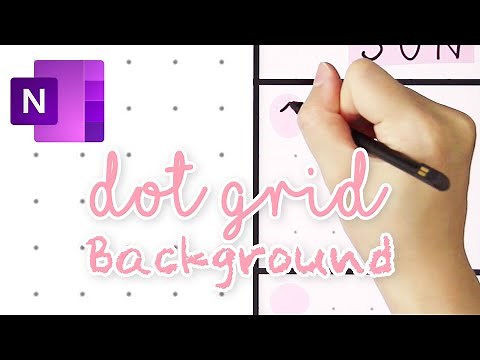 📖 How to Create Dot Grid Background for OneNote 📝 Free BG Download